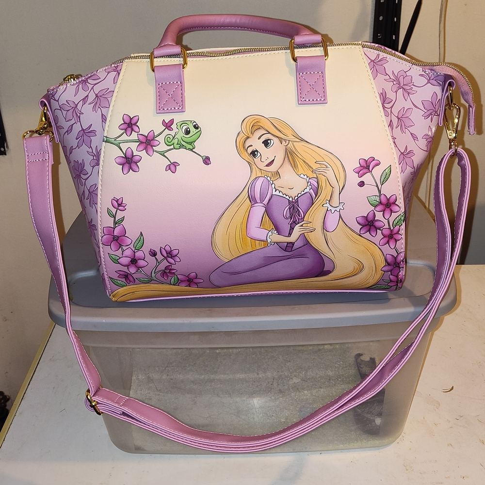 Disney Rapunzel Satchel in Purple and Cream